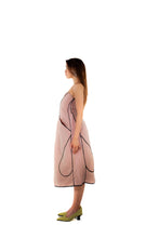 FFDG7	Dusty Pink & Black dress